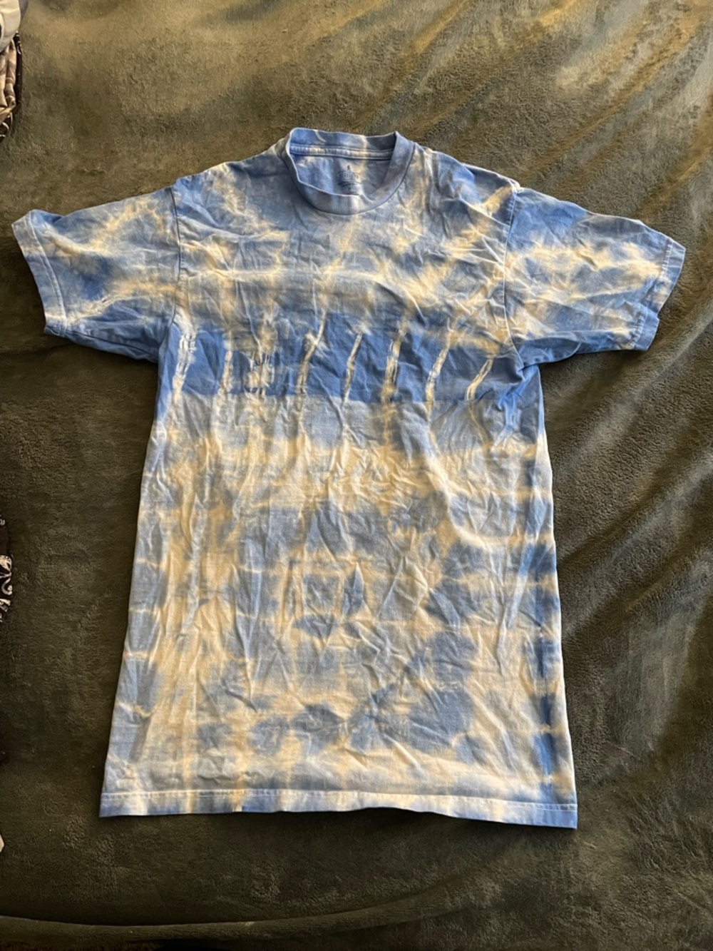 Stafford Blue Tie Dye T-Shirt Size M Heavyweight Tee